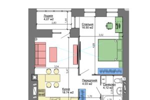 Продается 1-комнатная квартира 46.23 кв. м в Николаеве