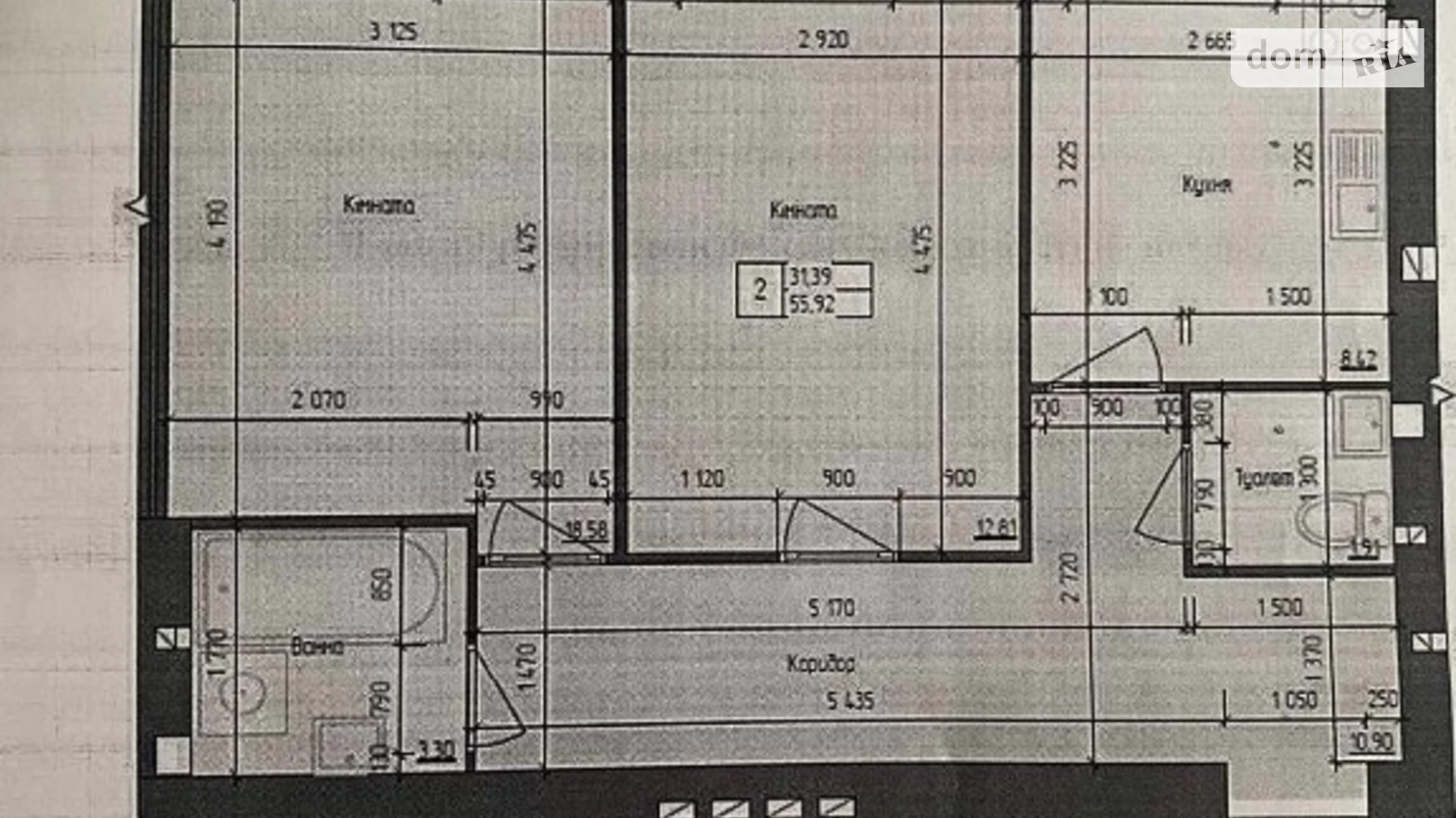 Продается 2-комнатная квартира 56 кв. м в Николаеве, ул. Мостостроителей, 18