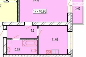Продается 1-комнатная квартира 41 кв. м в Виннице