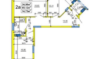 Продается 2-комнатная квартира 85.81 кв. м в Черкассах