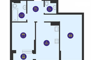 Продается 2-комнатная квартира 60.07 кв. м в Киеве