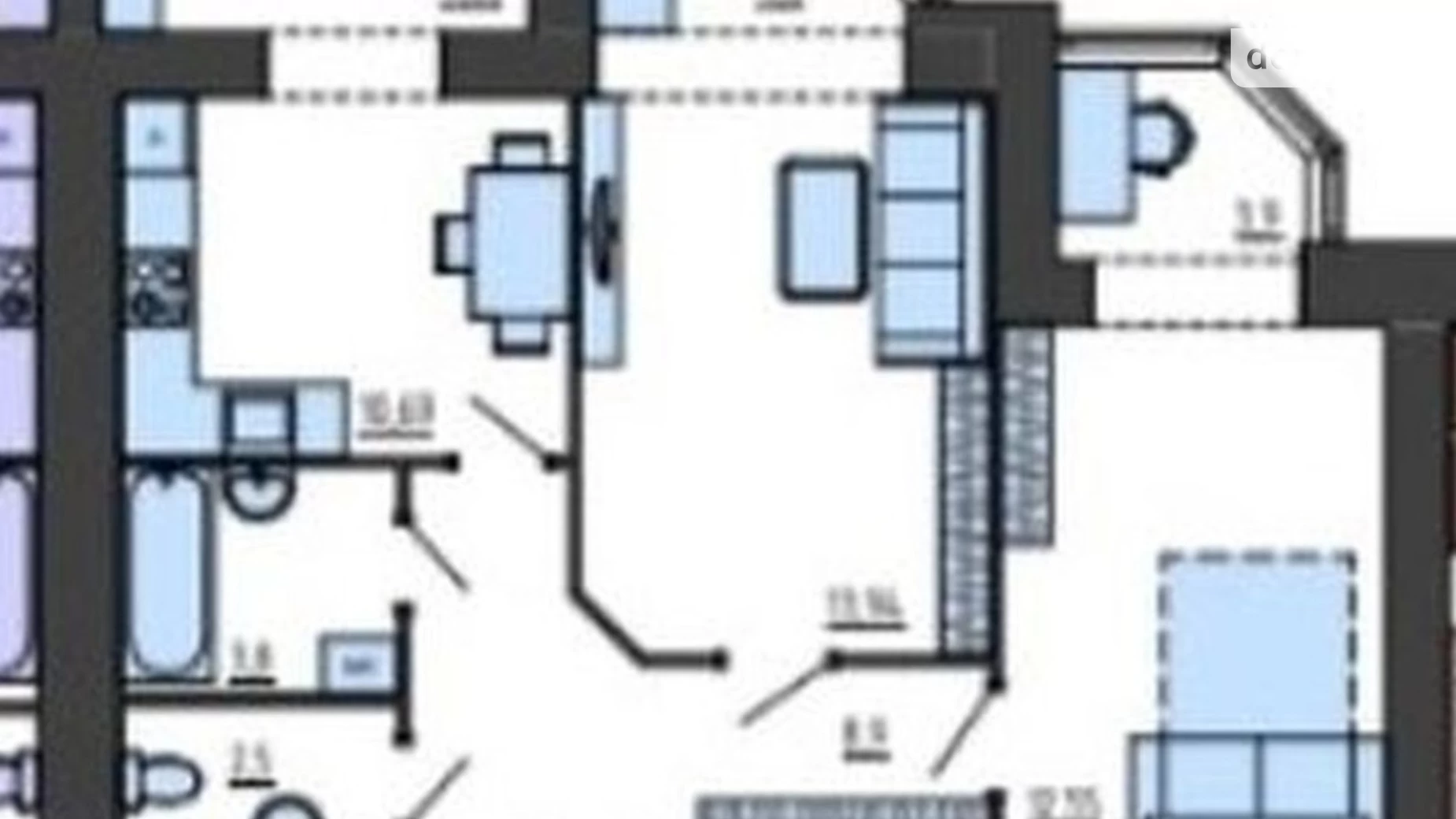 Продается 2-комнатная квартира 63 кв. м в Хмельницком, Старокостянтиновское шоссе, 55