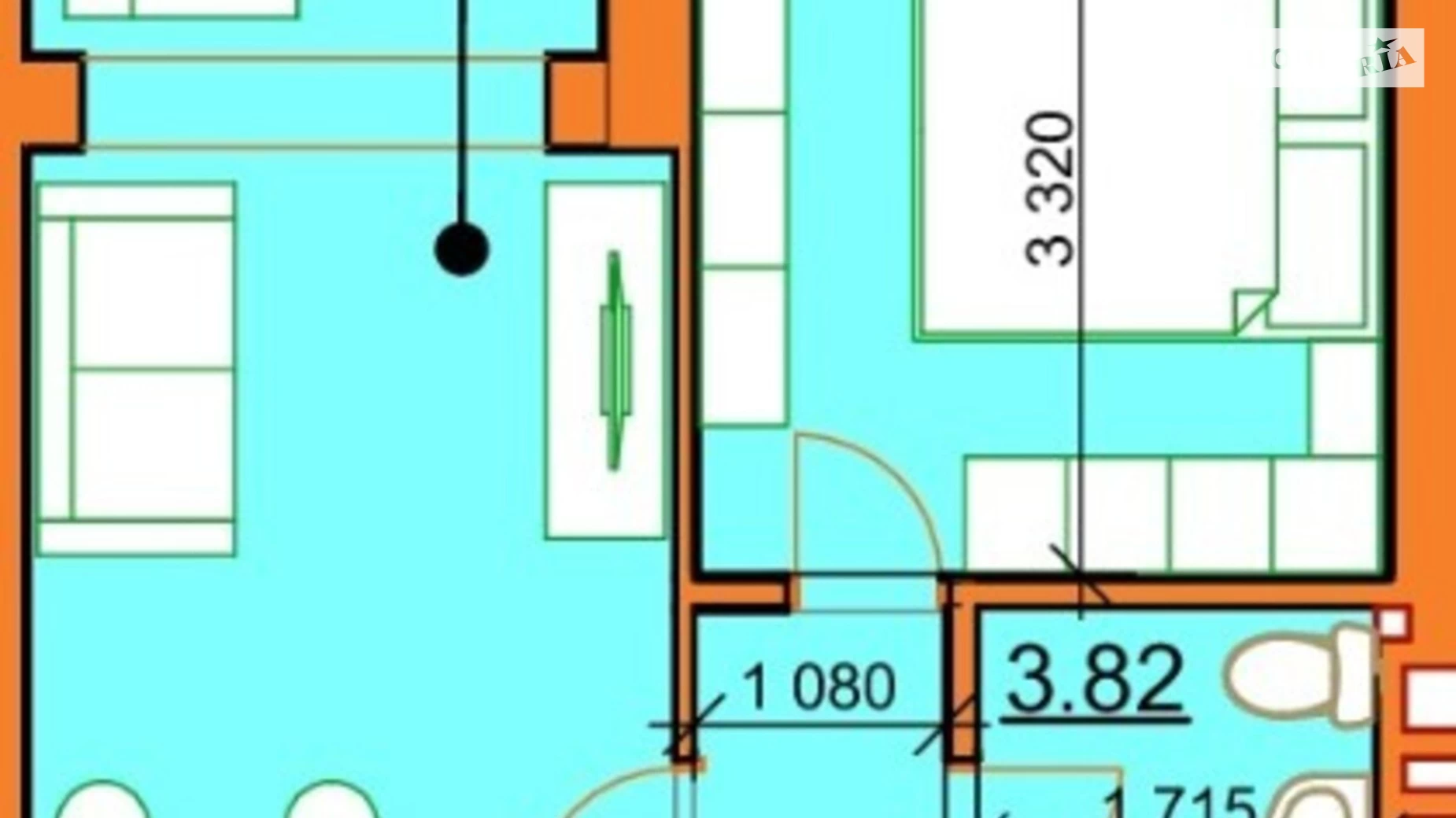 Продается 1-комнатная квартира 39 кв. м в Ирпене, ул. Молодежная, 16