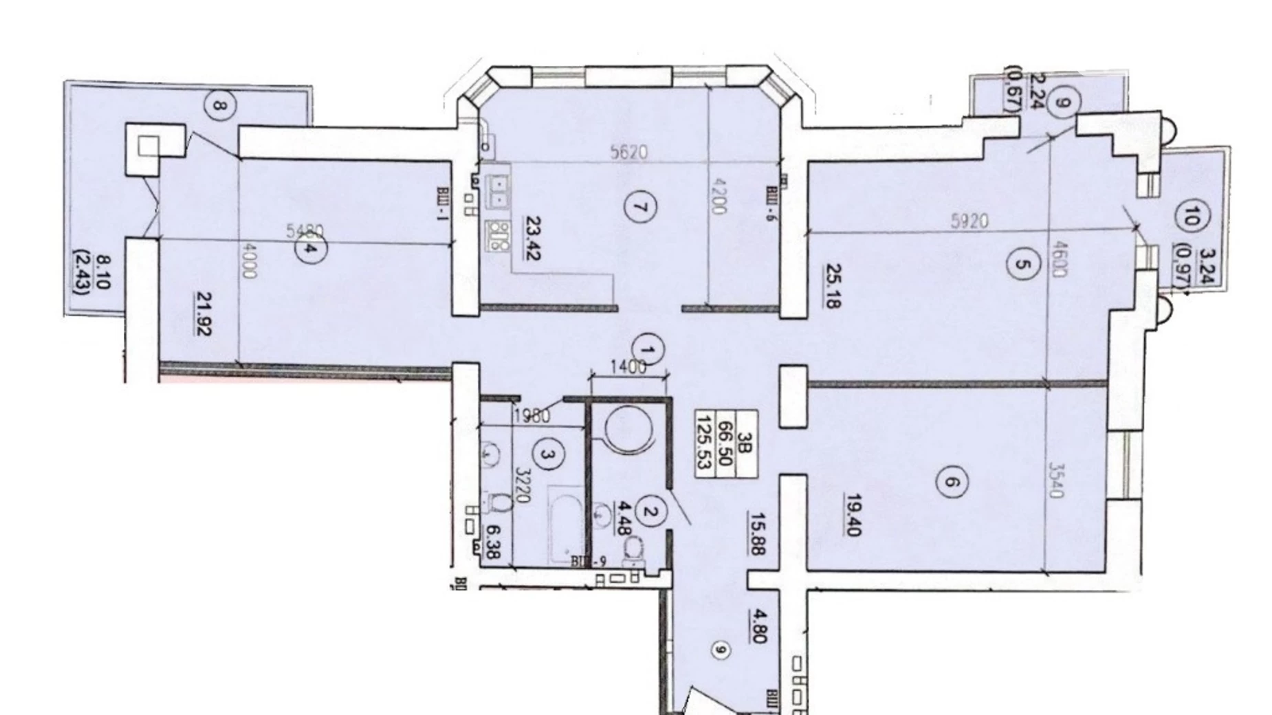 Продається 3-кімнатна квартира 127 кв. м у Одесі, вул. Базарна, 102 - фото 2