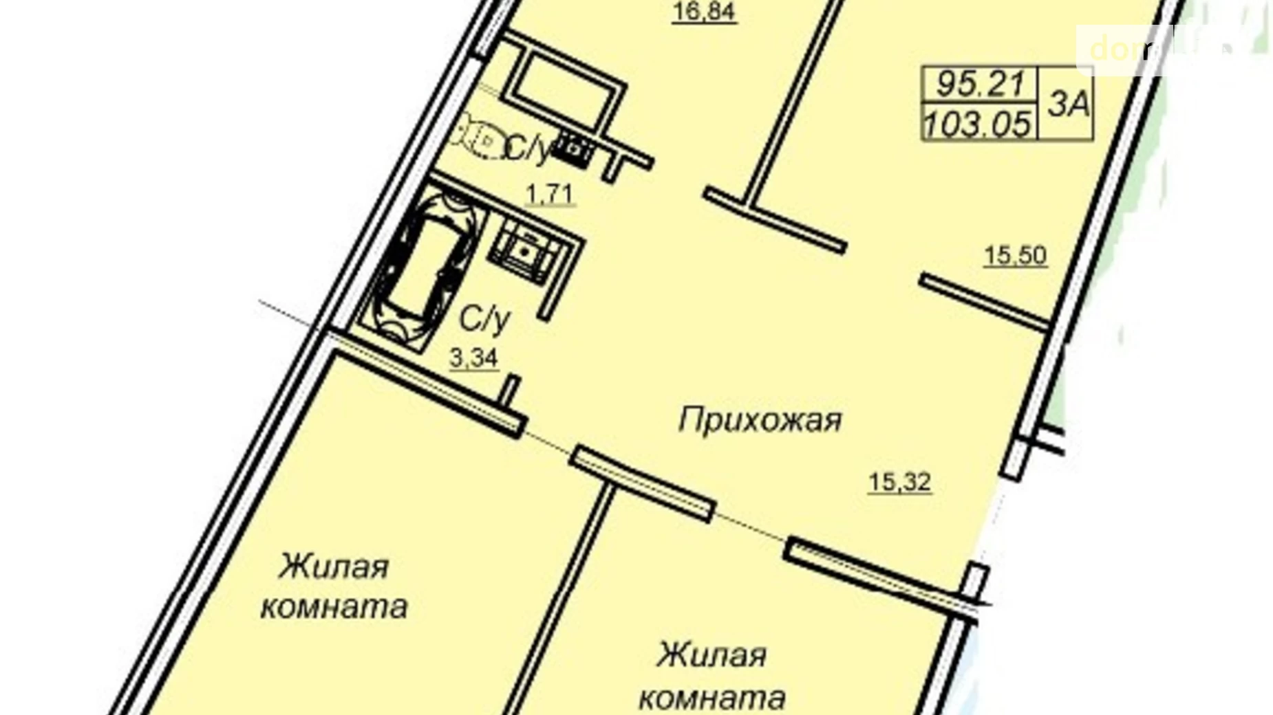 Продается 3-комнатная квартира 102 кв. м в Одессе, ул. Генуэзская, 3