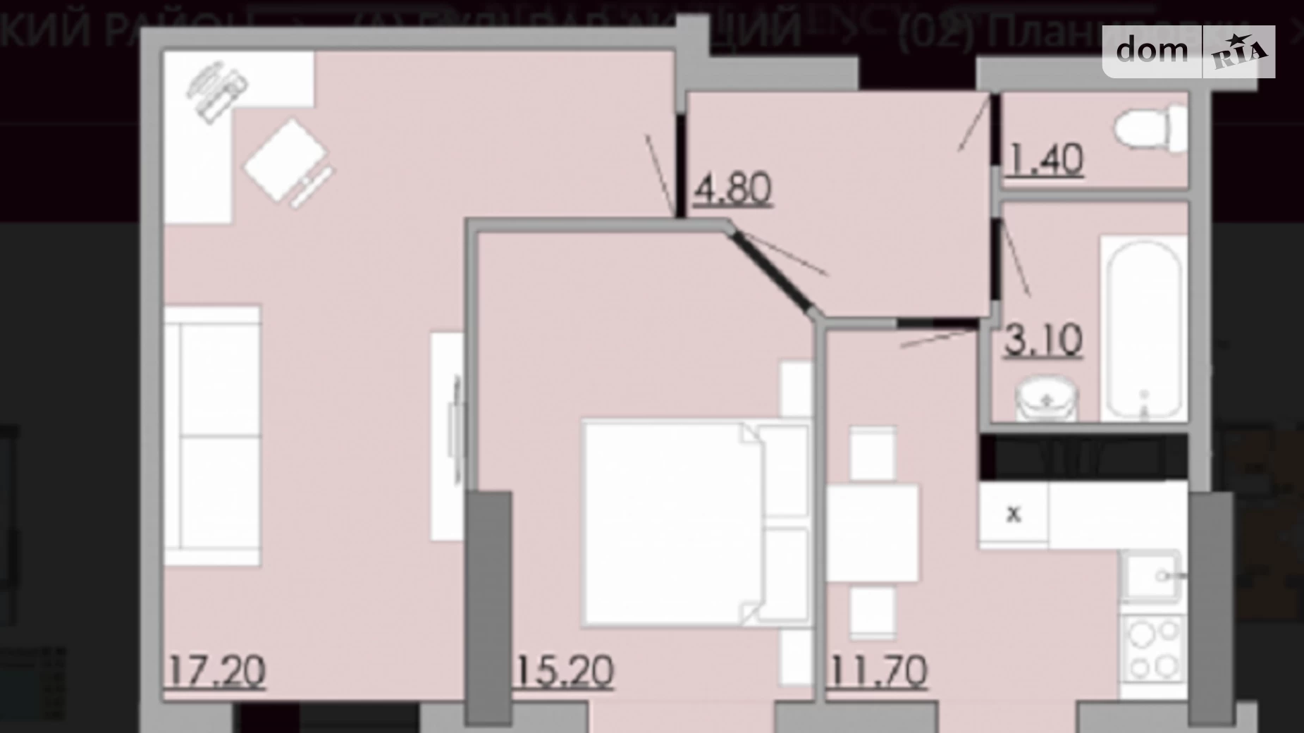 Продается 2-комнатная квартира 53.1 кв. м в Одессе, ул. Бугаевская, 44 - фото 3