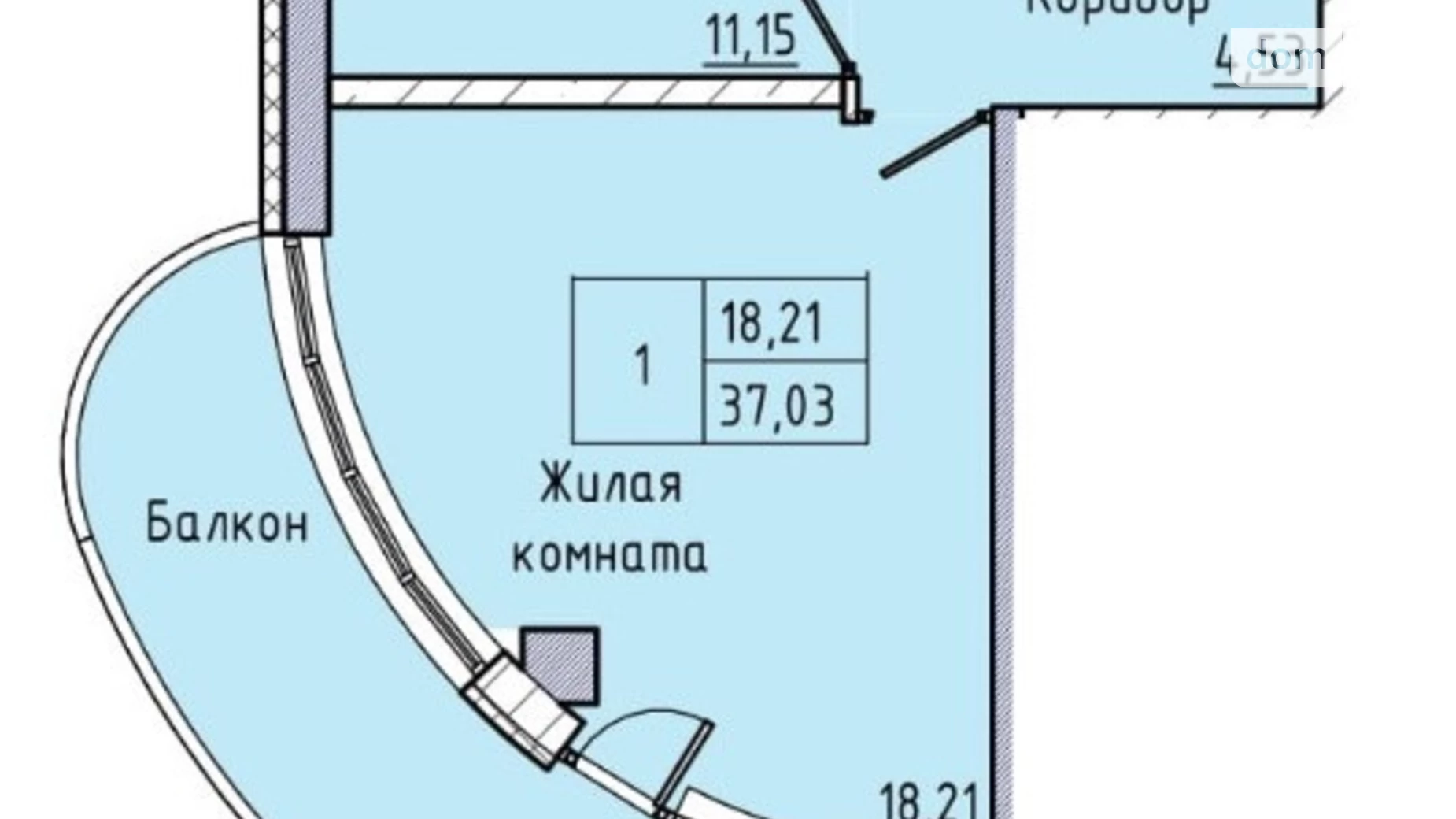 Продается 1-комнатная квартира 42 кв. м в Одессе, ул. Каманина