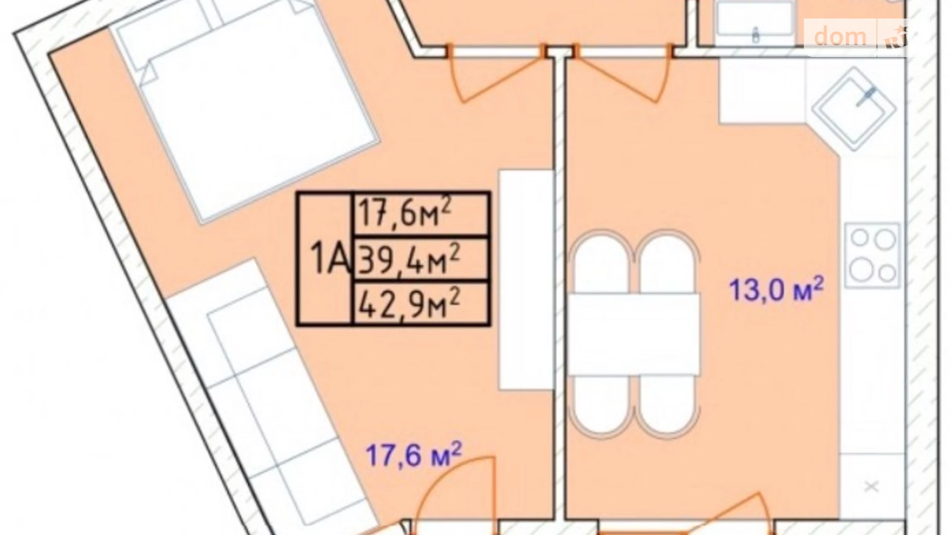 Продається 1-кімнатна квартира 42 кв. м у Одесі, Фонтанська дор., 00 - фото 4