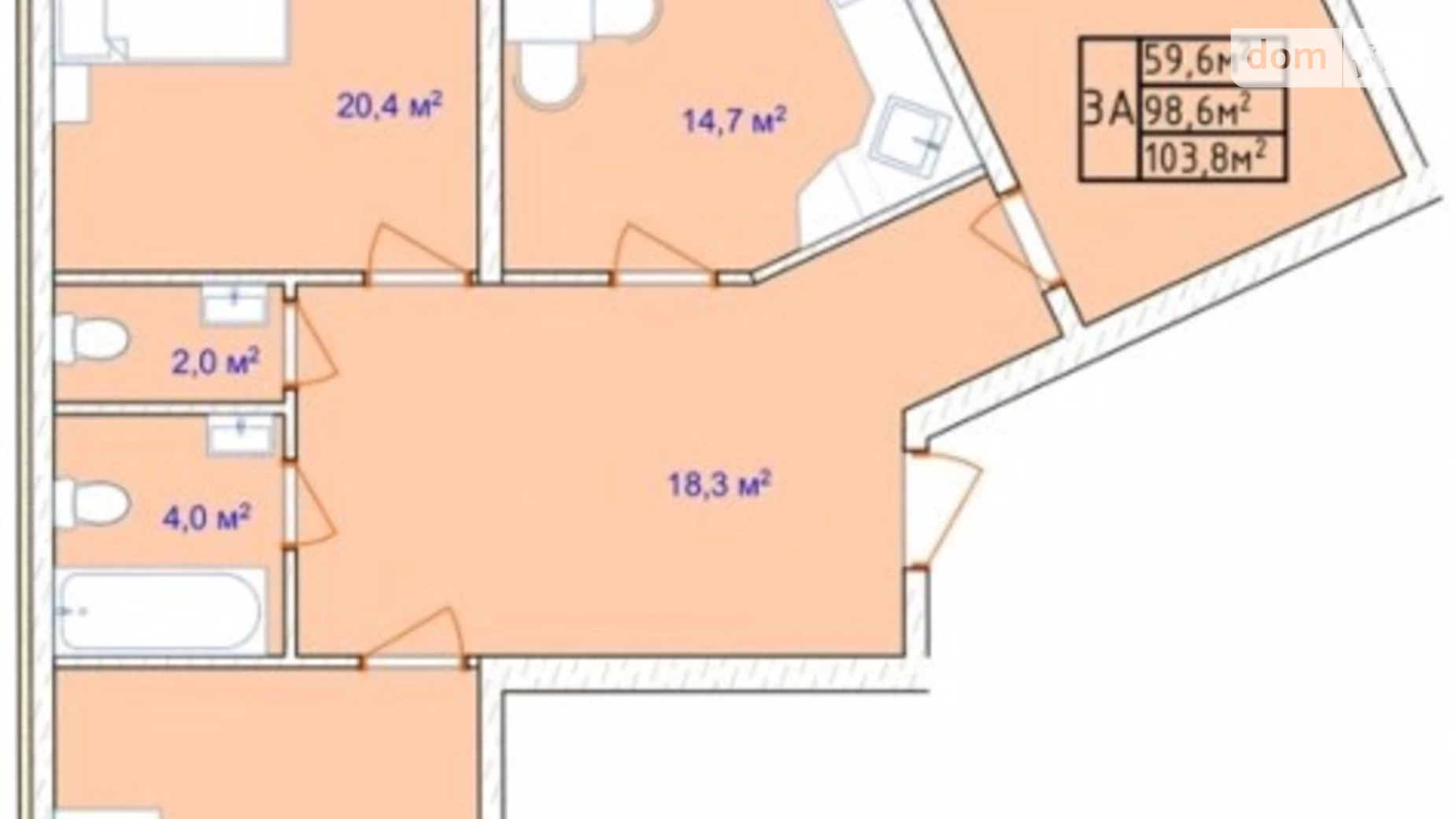 Продается 3-комнатная квартира 110 кв. м в Одессе, Фонтанская дор.