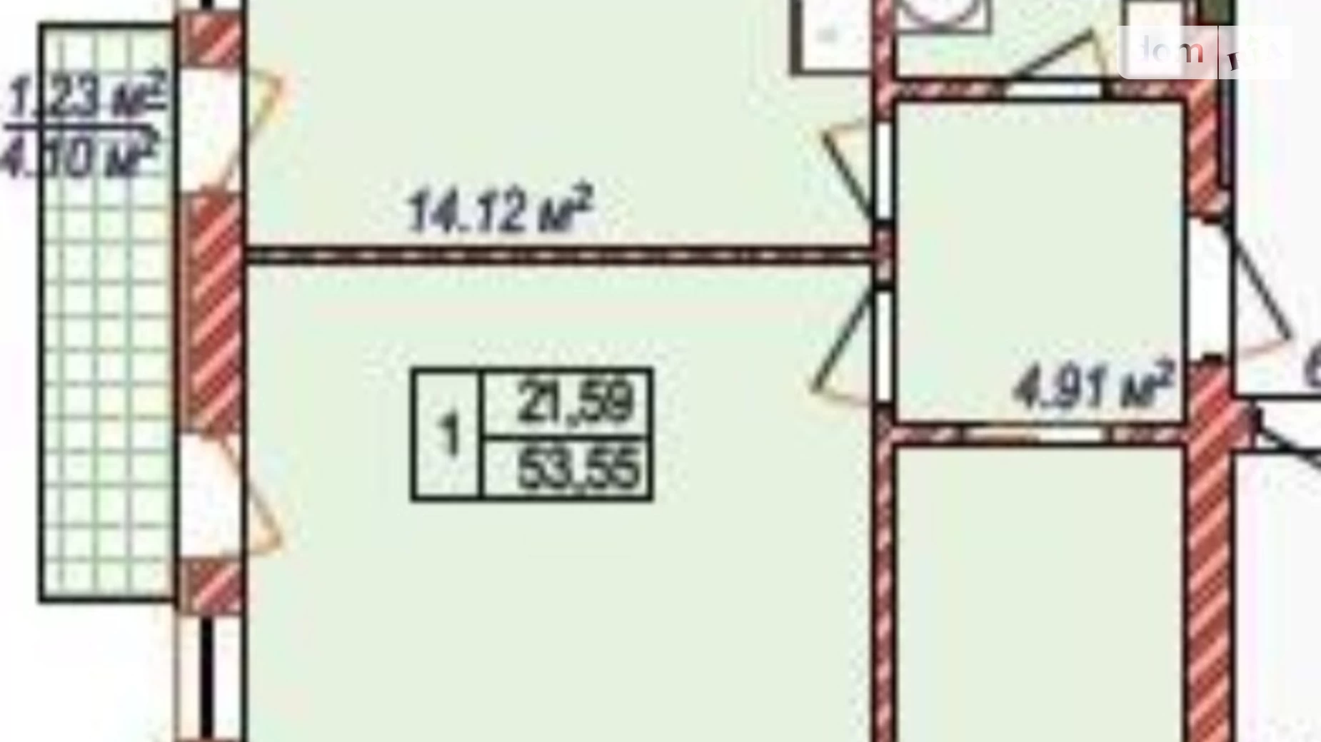 Продается 1-комнатная квартира 54 кв. м в Одессе, 1-й пер. Лузановский