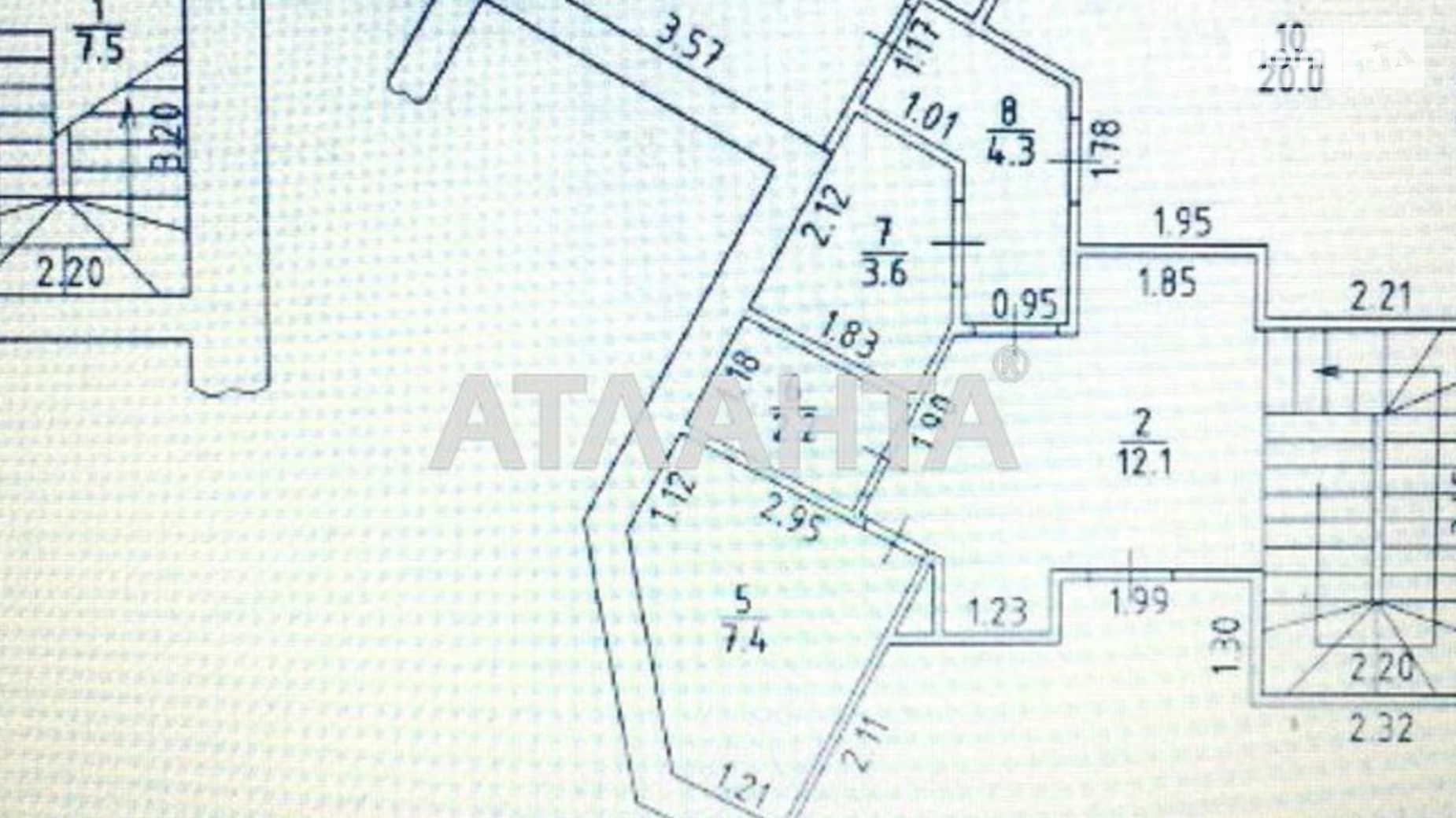 Продается 2-комнатная квартира 107 кв. м в Овидиополе, ул. Спортивная