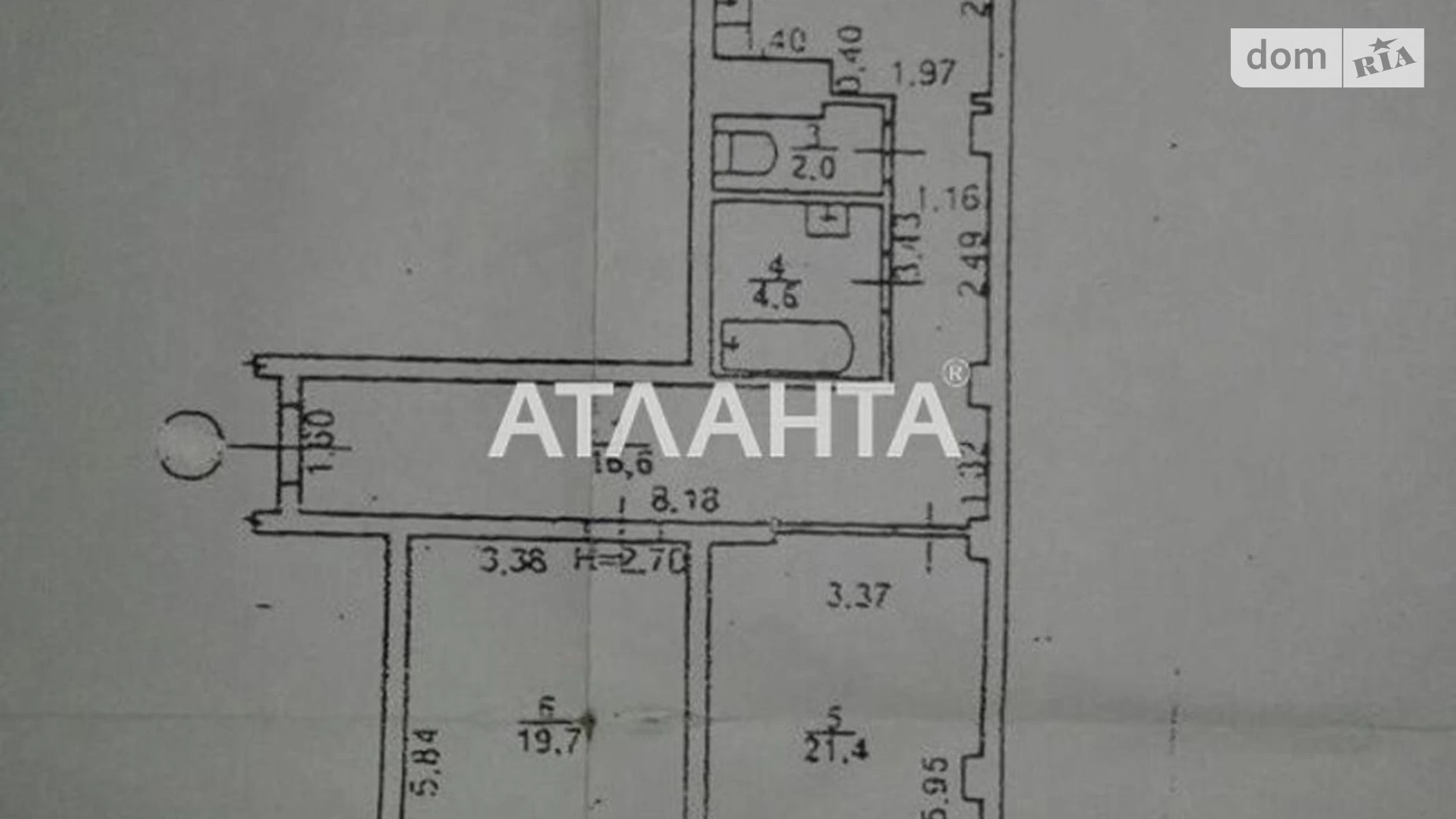 Продається 2-кімнатна квартира 74.8 кв. м у Одесі, вул. Дюківська