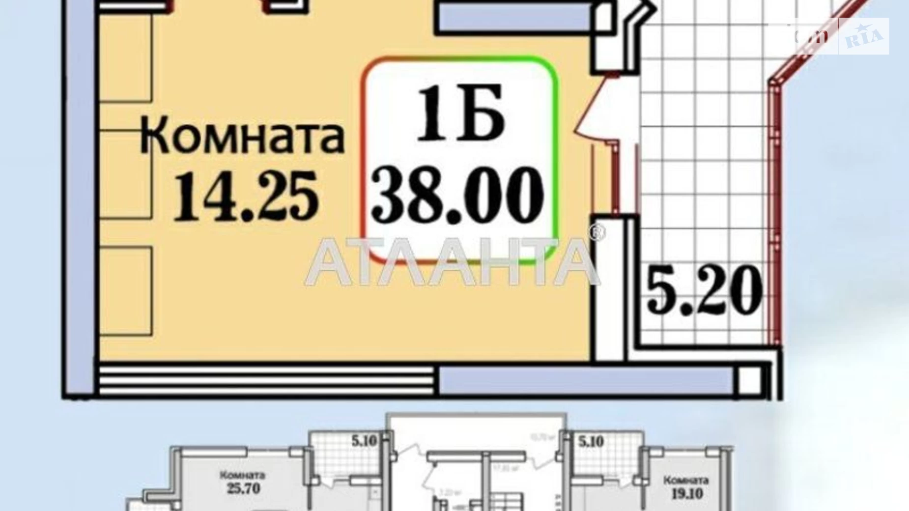 Продається 1-кімнатна квартира 38 кв. м у Одесі, вул. Героїв Крут - фото 3