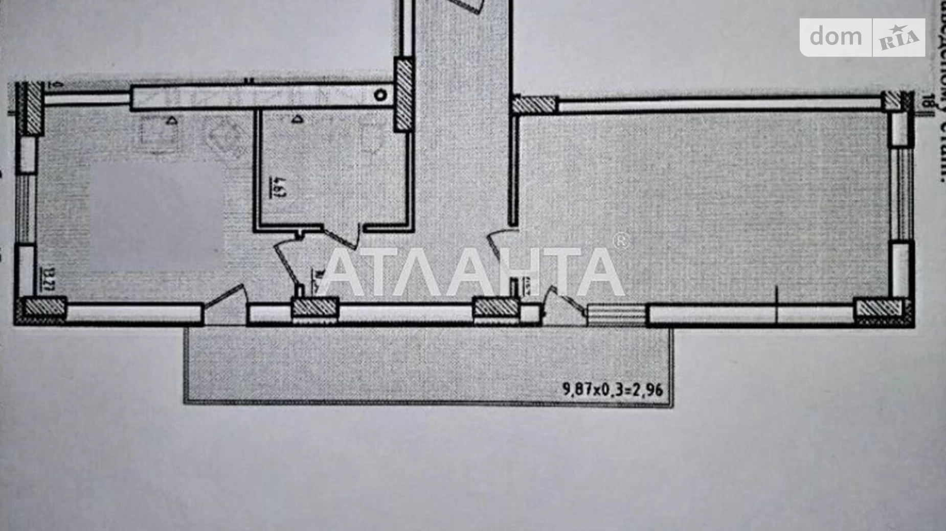 Продается 1-комнатная квартира 49 кв. м в Одессе, ул. Люстдорфская дорога, 100А