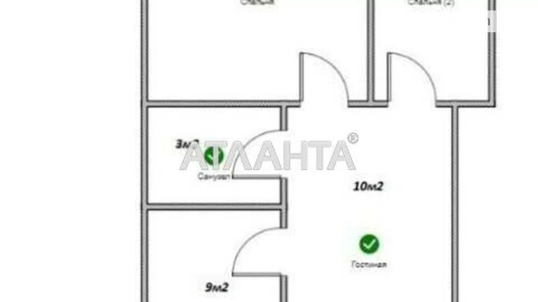 Продается 2-комнатная квартира 46 кв. м в Одессе, спуск Матросский