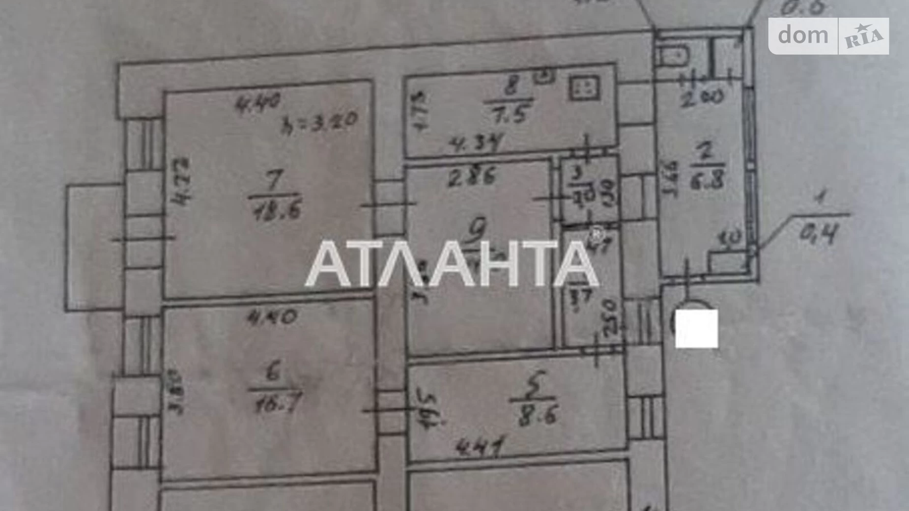 Продається 3-кімнатна квартира 78 кв. м у Одесі, вул. Пушкінська