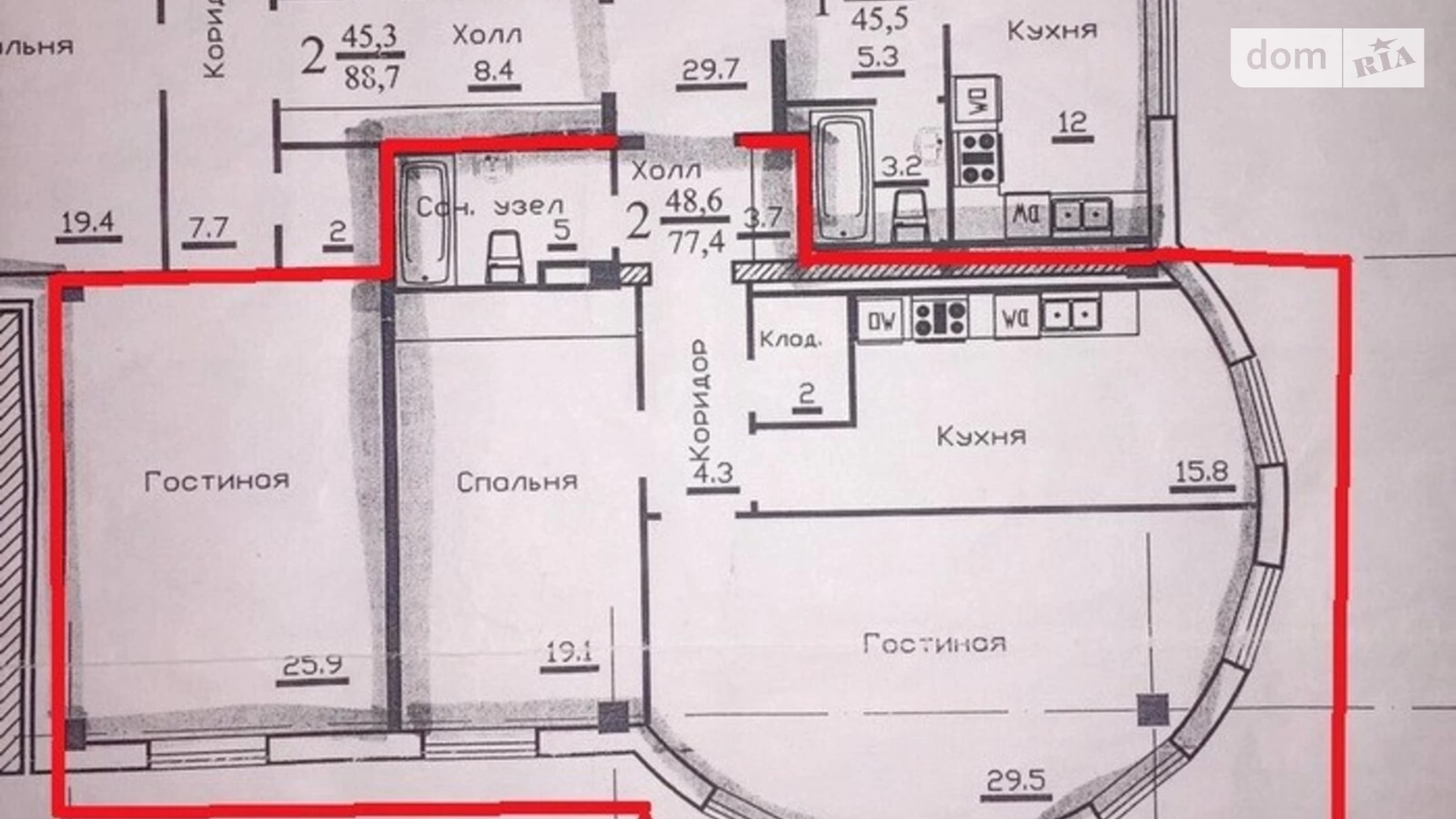 Продается 3-комнатная квартира 110 кв. м в Одессе, ул. Екатерининская, 90