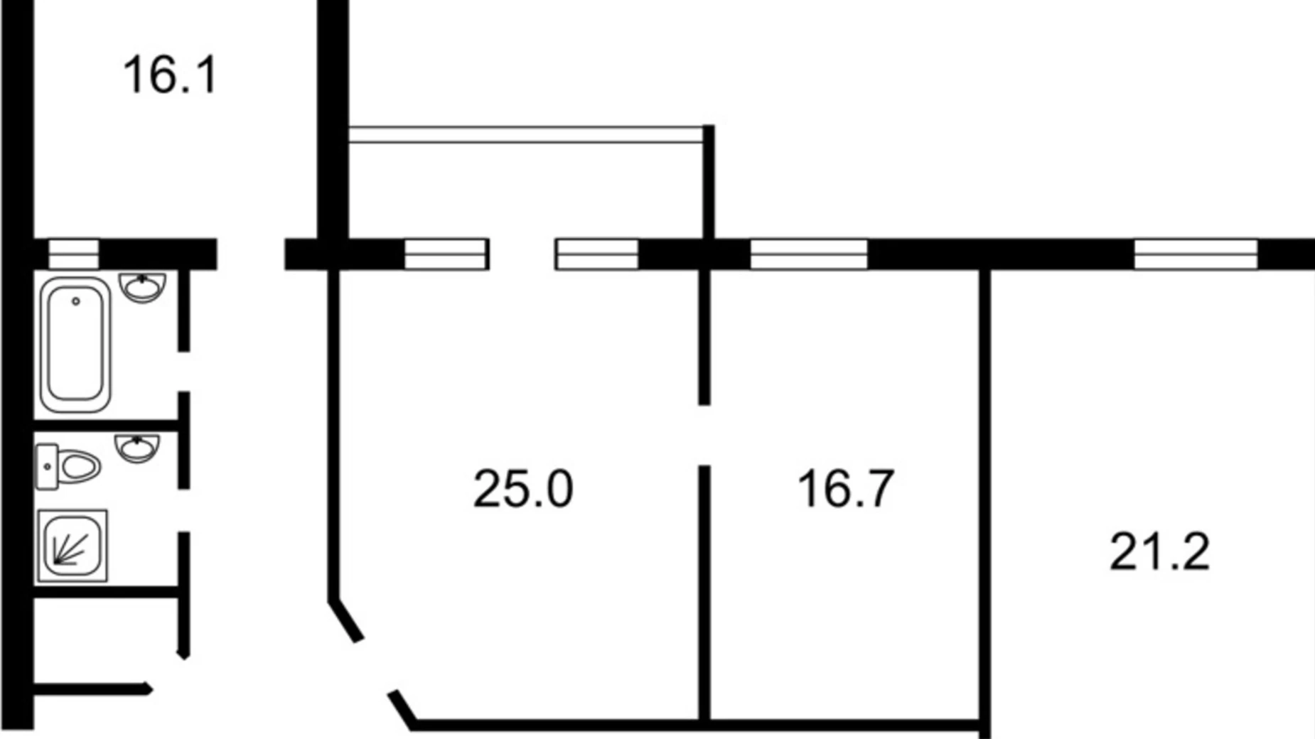 Продается 3-комнатная квартира 109 кв. м в Киеве, ул. Саксаганского, 44