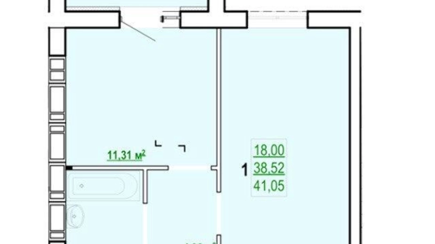 Продається 1-кімнатна квартира 41 кв. м у Харкові, вул. Полтавський Шлях, 186