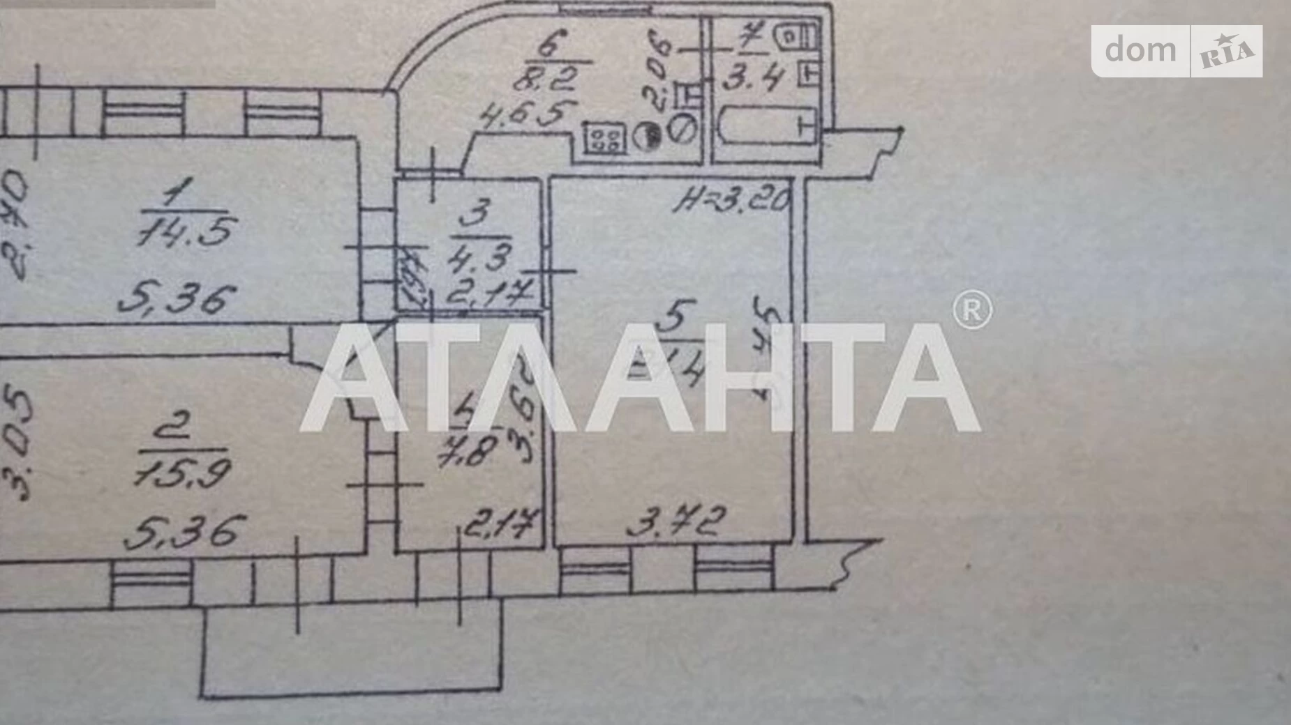 Продается 4-комнатная квартира 78 кв. м в Одессе, пер. Успенский