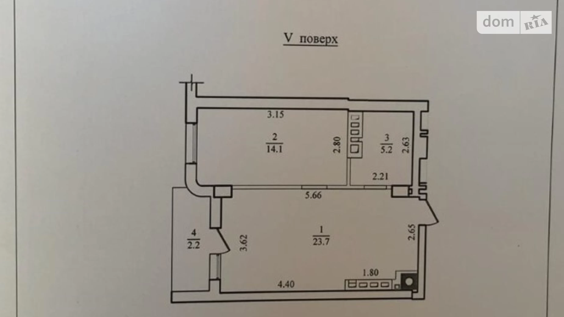 Продается 1-комнатная квартира 45 кв. м в Одессе, ул. Вице-адмирала Азарова