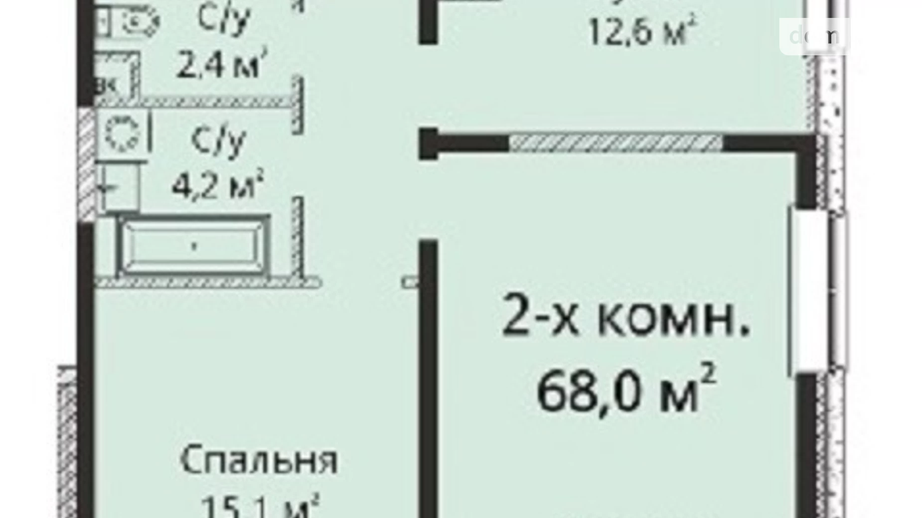 Продається 2-кімнатна квартира 68 кв. м у Одесі, плато Гагарінське, 6