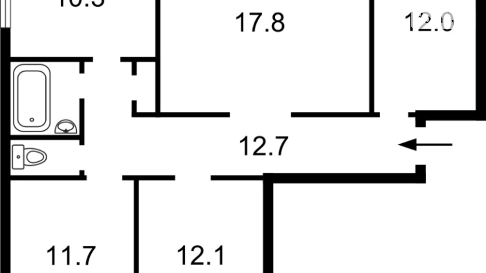 Продается 4-комнатная квартира 82 кв. м в Киеве, ул. Нововокзальная, 21 - фото 2