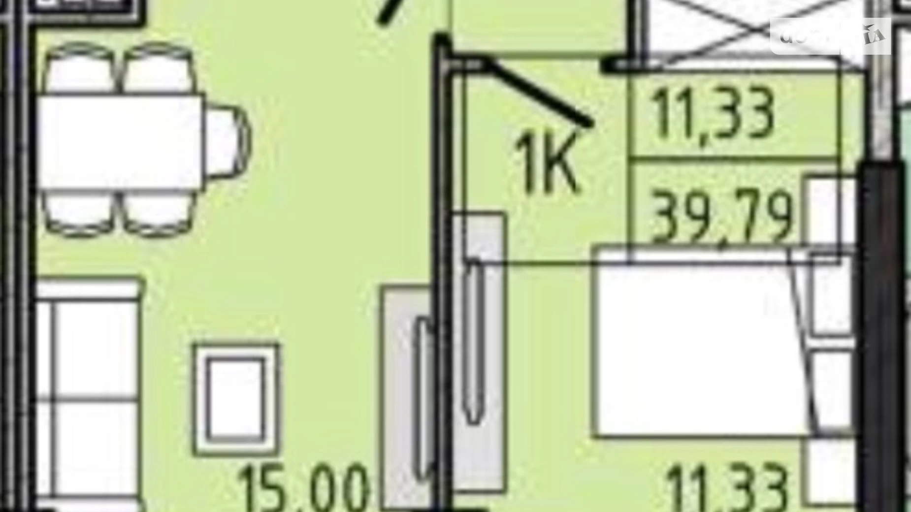 Продається 1-кімнатна квартира 45 кв. м у Одесі, вул. Люстдорфська дорога