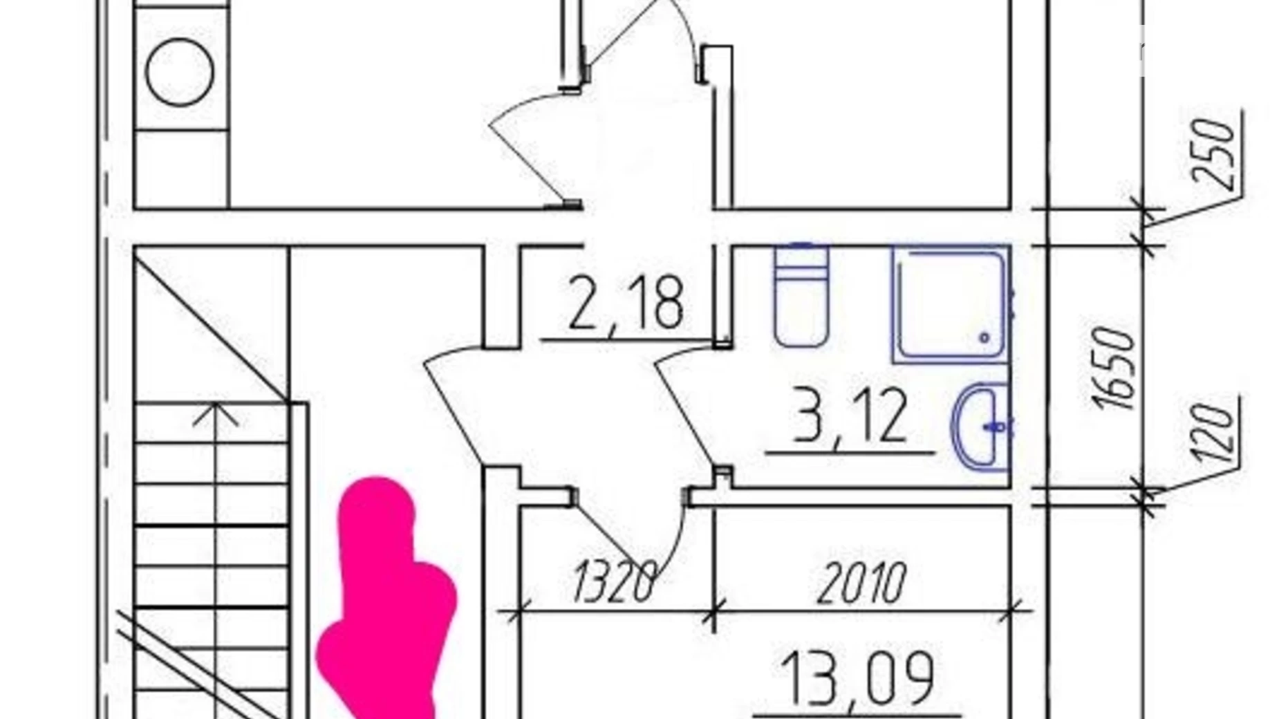 2-кімнатна квартира 44 кв. м у Тернополі, Гречинські Гаї, 30