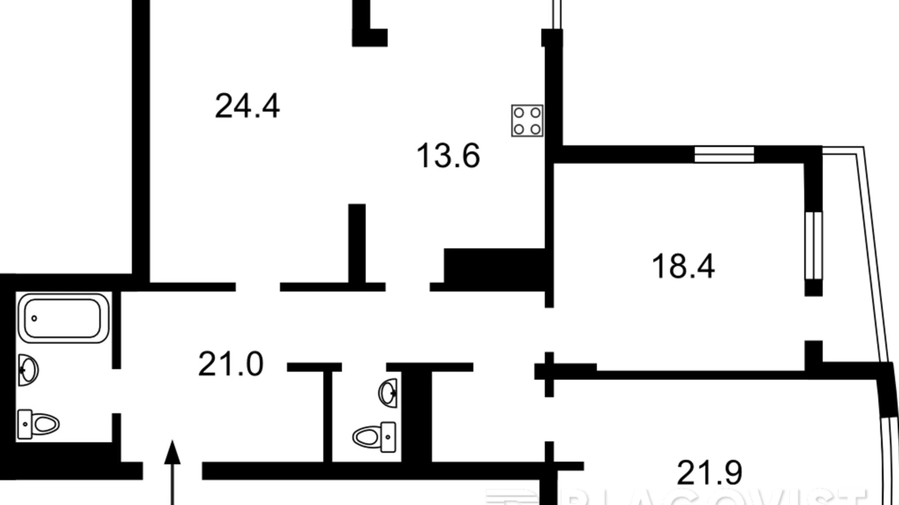 Продается 2-комнатная квартира 114 кв. м в Киеве, ул. Голосеевская, 13Б - фото 3