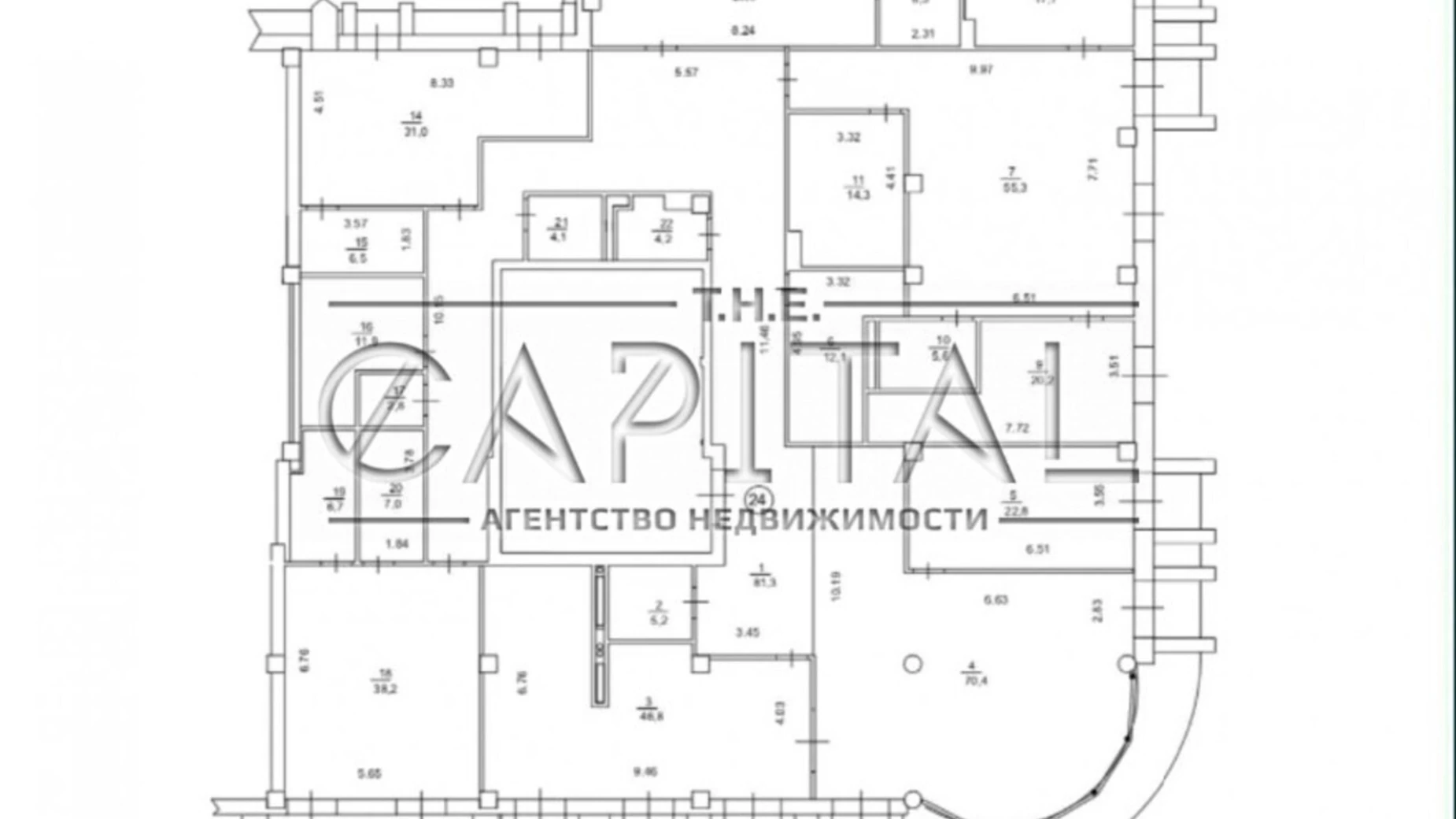 Продается 5-комнатная квартира 500 кв. м в Киеве, ул. Новоселицкая, 4