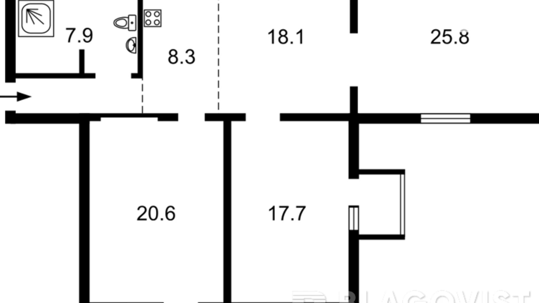 Продается 3-комнатная квартира 110 кв. м в Киеве, ул. Заньковецкой, 5/2 - фото 4