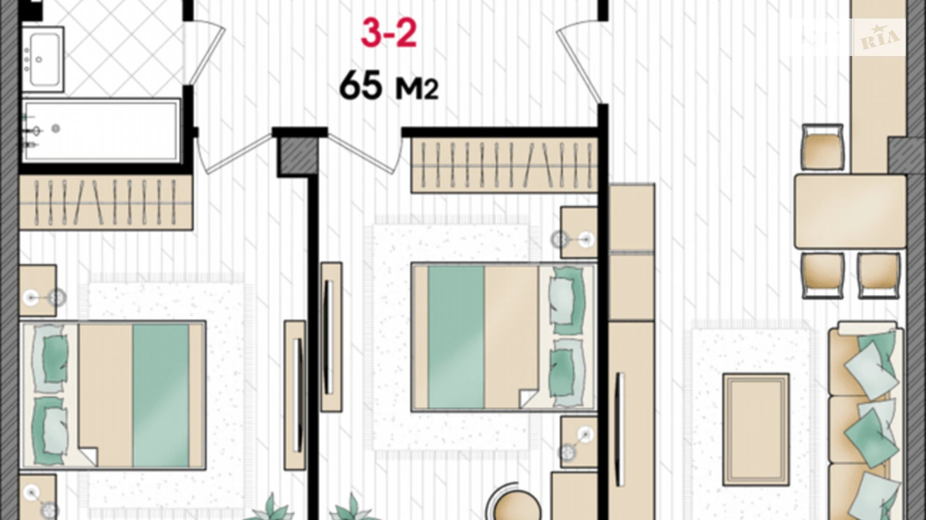 Продается 2-комнатная квартира 65 кв. м в Днепре, ул. Уляновская(Ульянова), 11 - фото 2