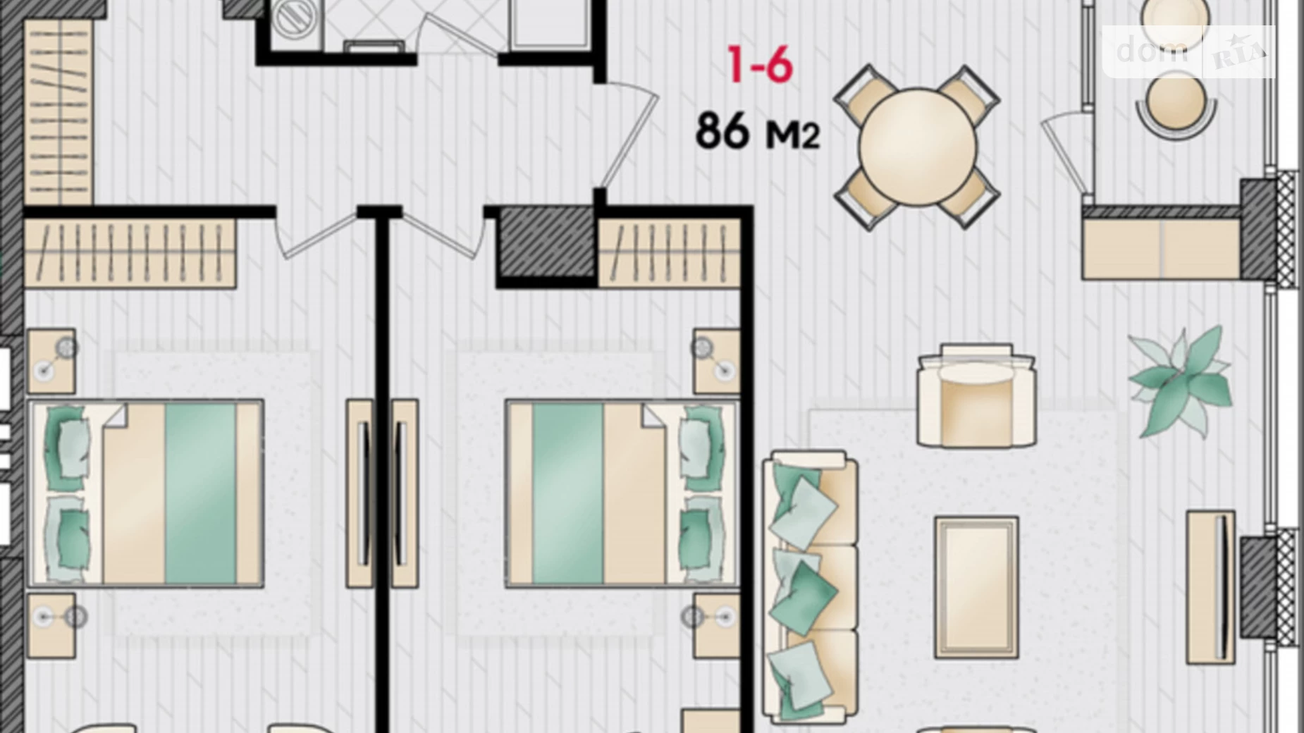 Продается 3-комнатная квартира 86 кв. м в Днепре, ул. Уляновская(Ульянова), 11 - фото 2