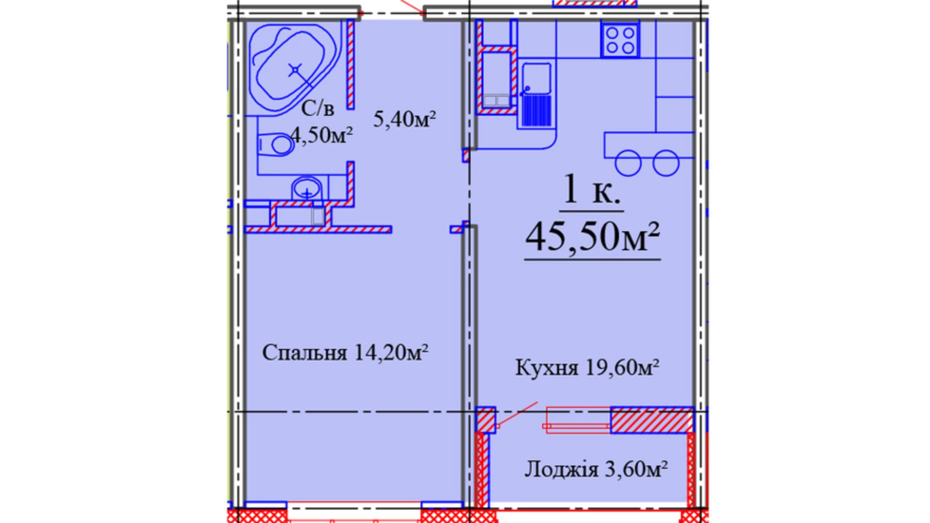 Продається 1-кімнатна квартира 47 кв. м у Одесі, вул. Варненська, 27А/2 - фото 2