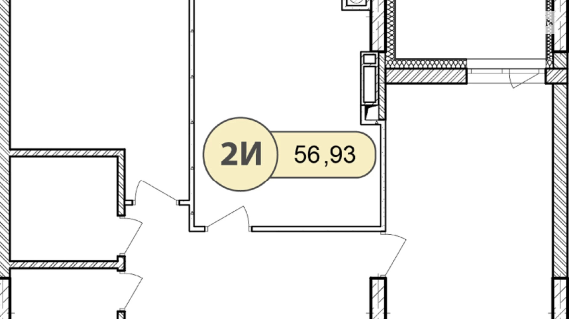 Продается 2-комнатная квартира 56 кв. м в Ирпене, пер. Озерный, 72