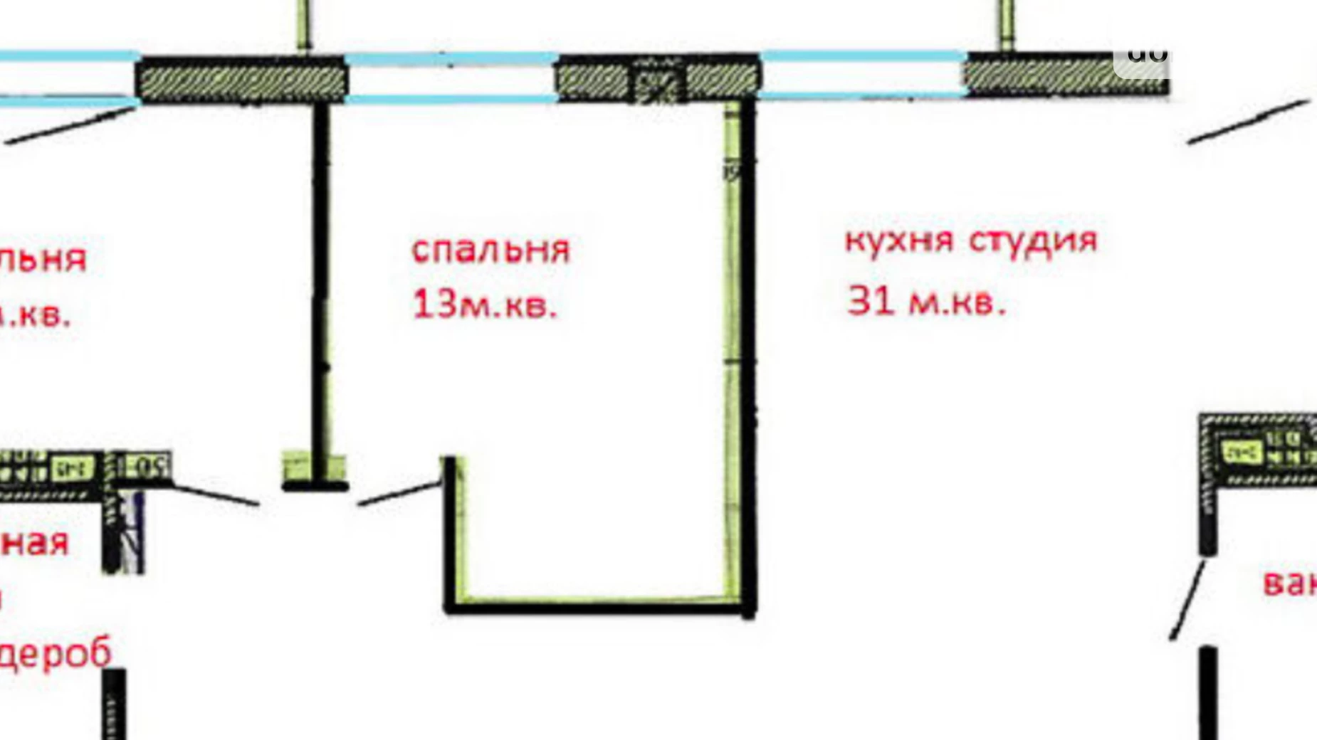 Продается 2-комнатная квартира 65 кв. м в Одессе, ул. Академика Вильямса, 43