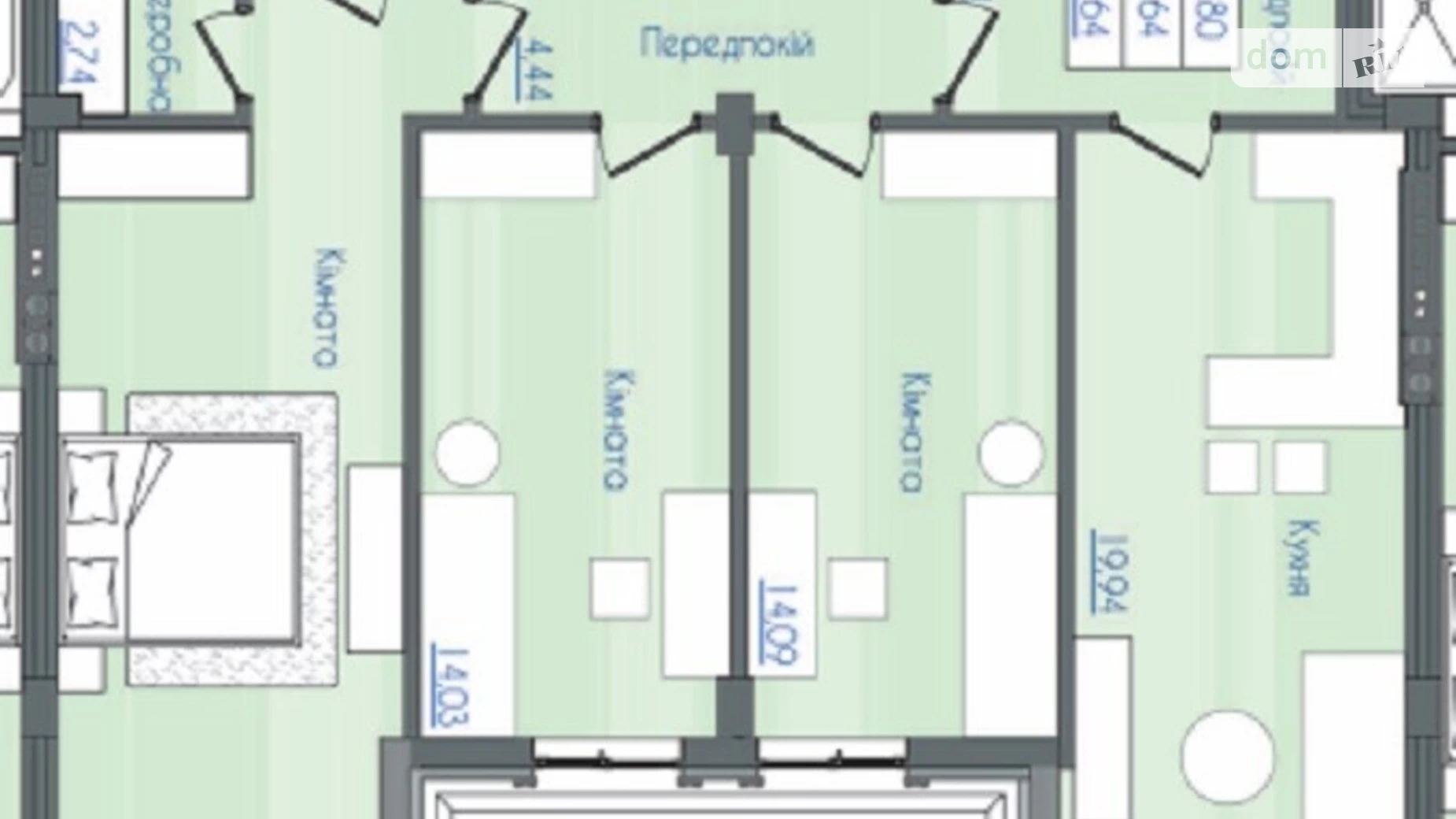 Продается 3-комнатная квартира 97.64 кв. м в Одессе, Фонтанская дор., 64А - фото 2