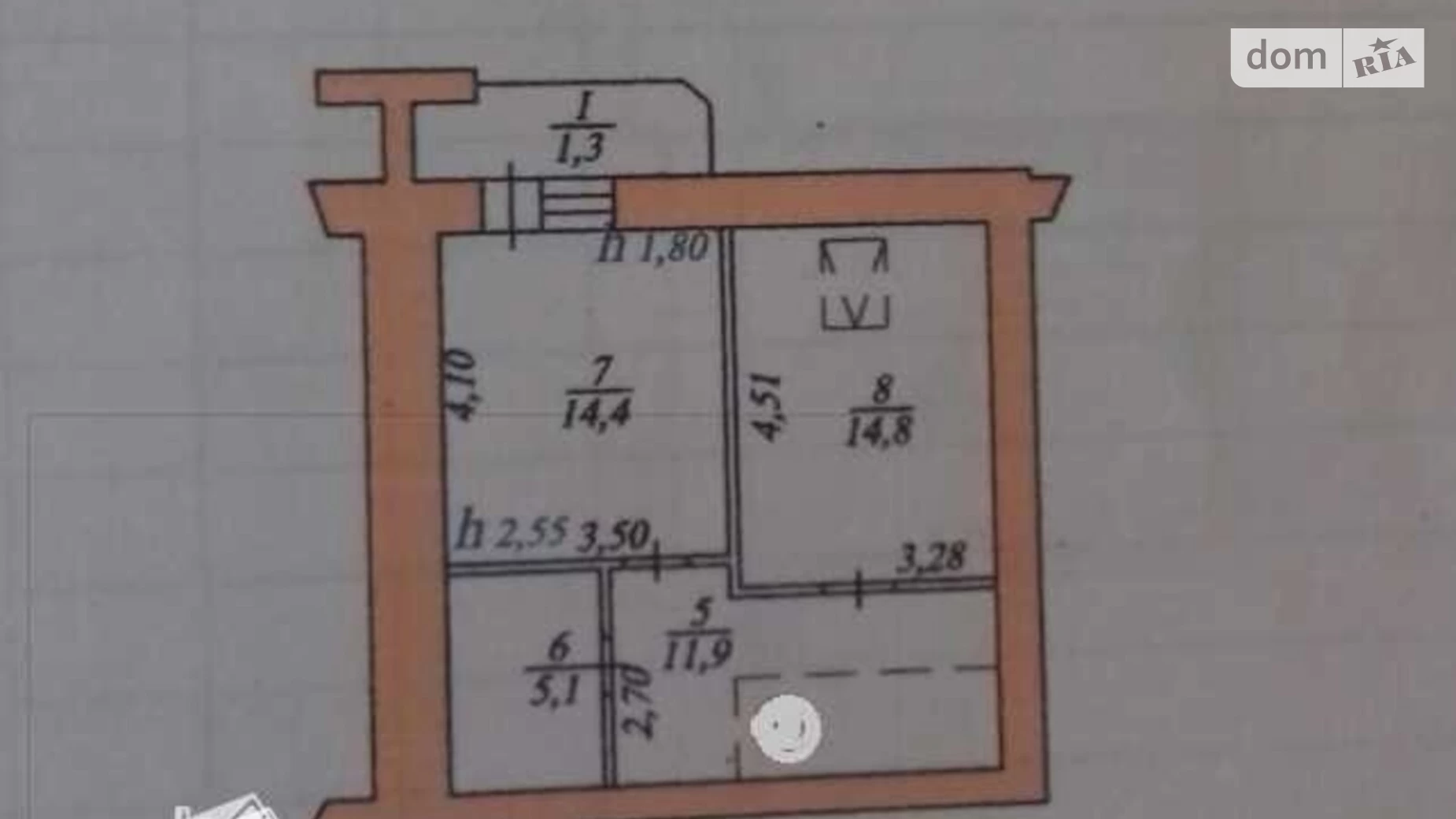 3-комнатная квартира 126 кв. м в Тернополе, ул. Наливайко, 1 - фото 3