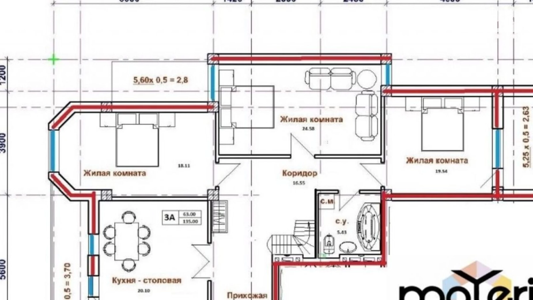 Продается 3-комнатная квартира 135 кв. м в Одессе, Дрезденская