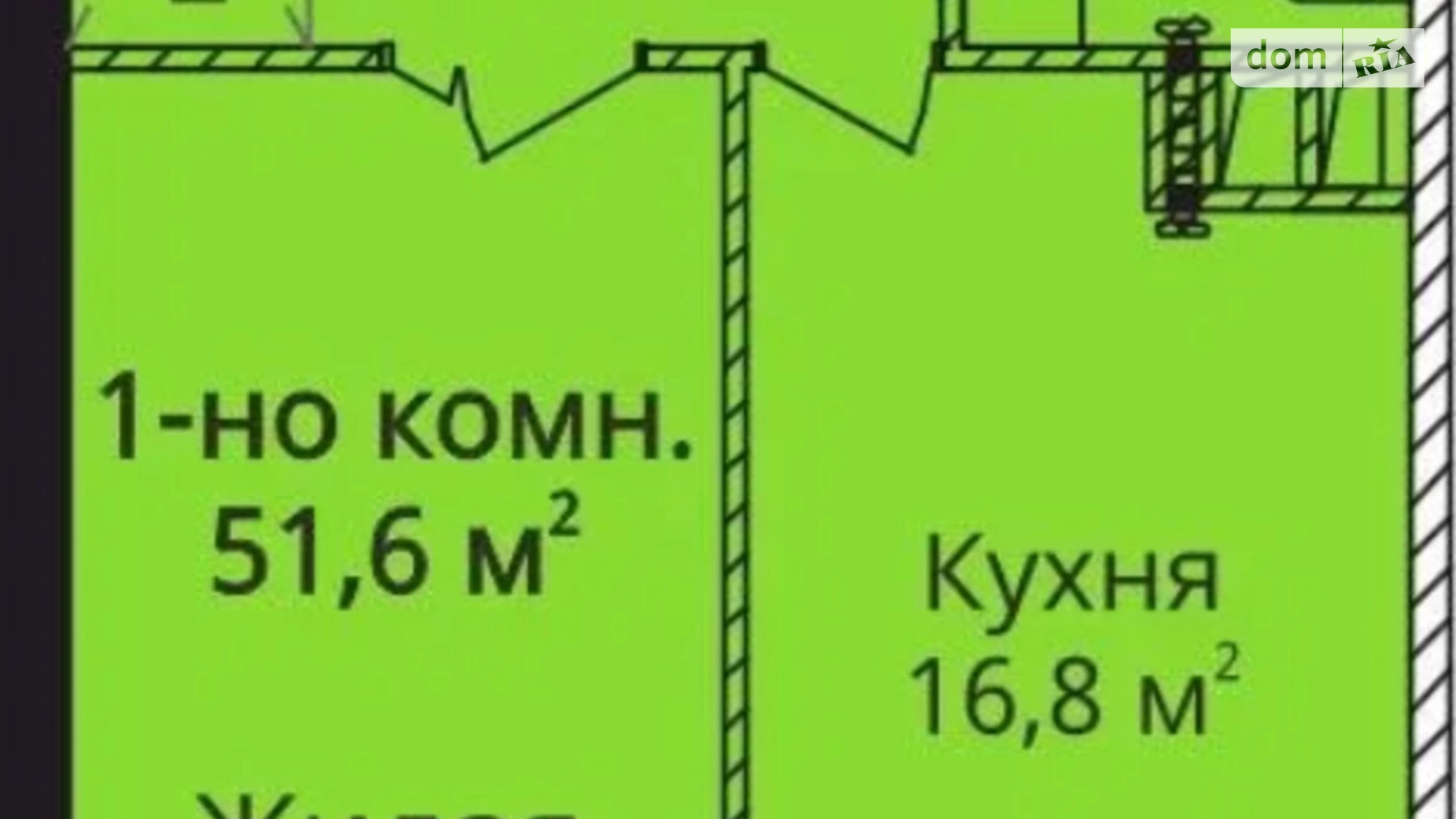 Продається 1-кімнатна квартира 53 кв. м у Одесі, вул. Леонтовича, 16