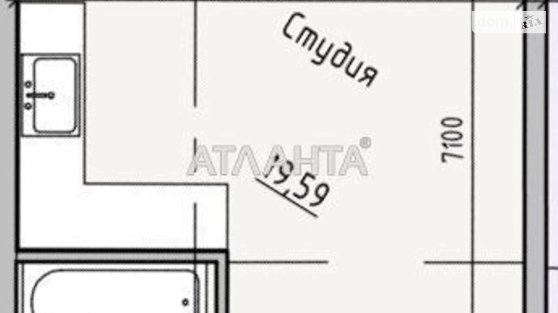 Продается 1-комнатная квартира 30.59 кв. м в Одессе, ул. Приморская - фото 4