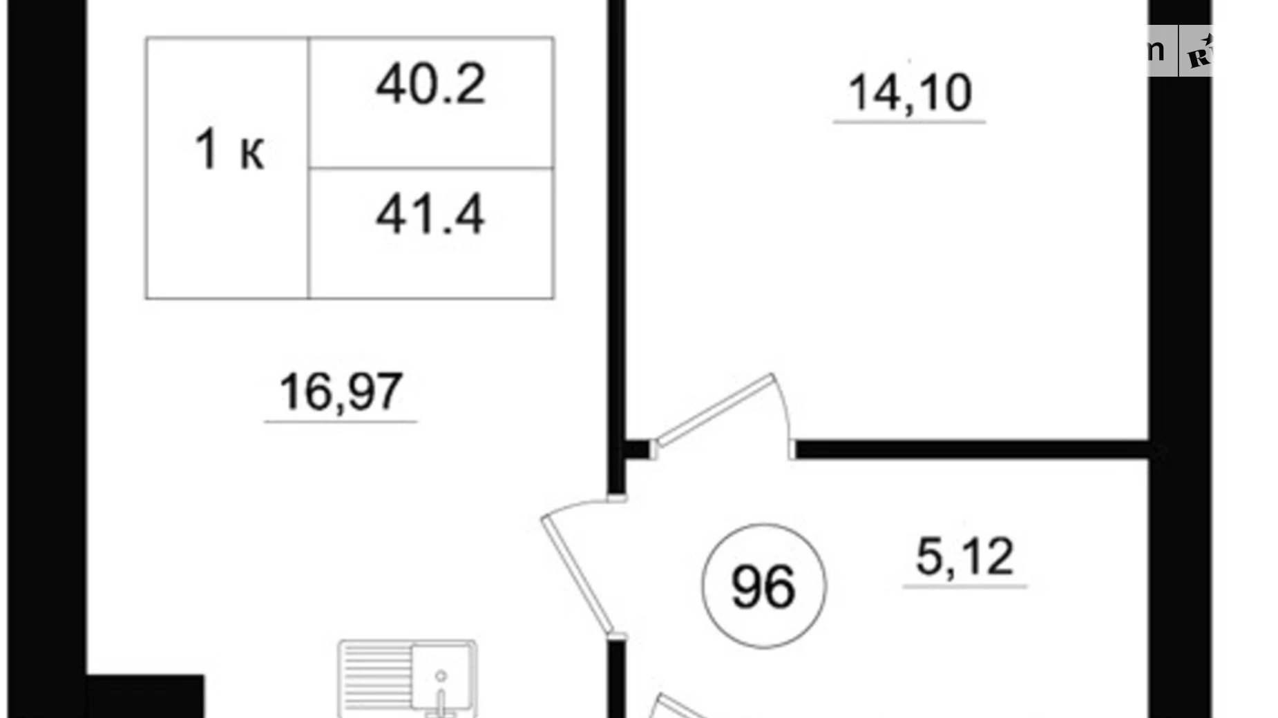 Продается 1-комнатная квартира 41 кв. м в Одессе, ул. Чехова, 2