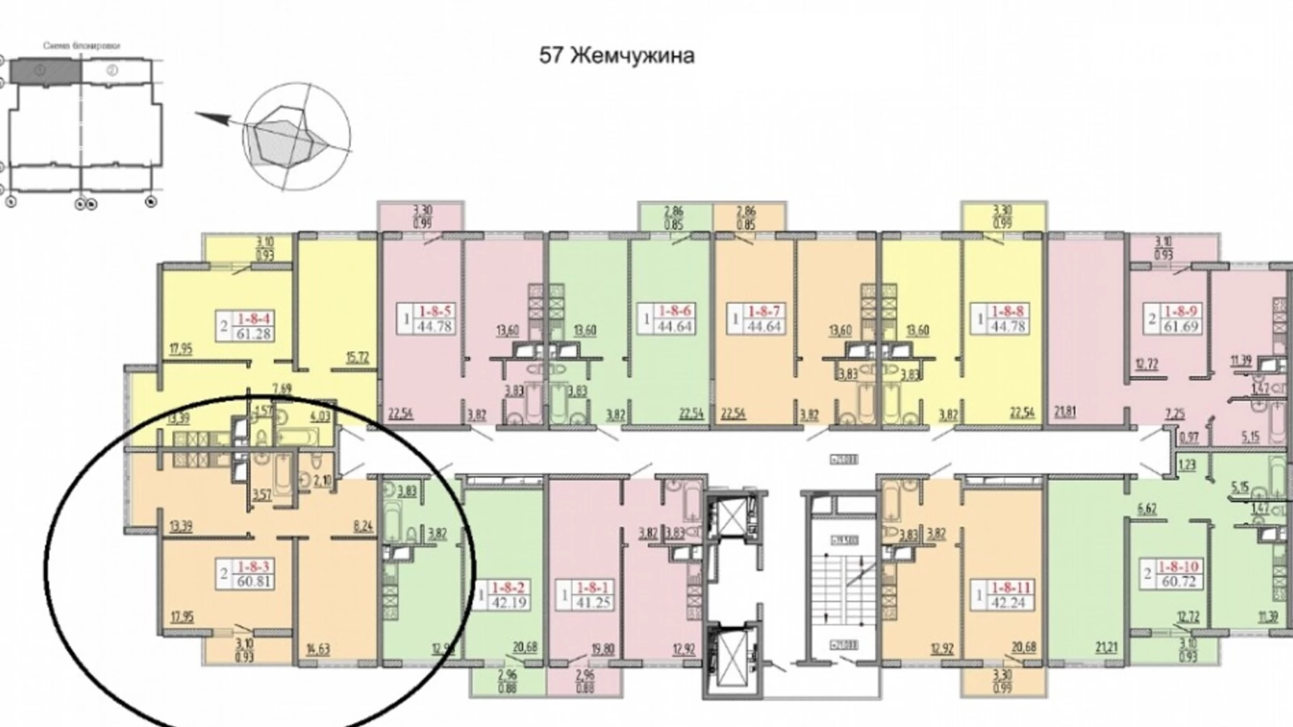 Продається 2-кімнатна квартира 61 кв. м у Одесі, вул. Архітекторська