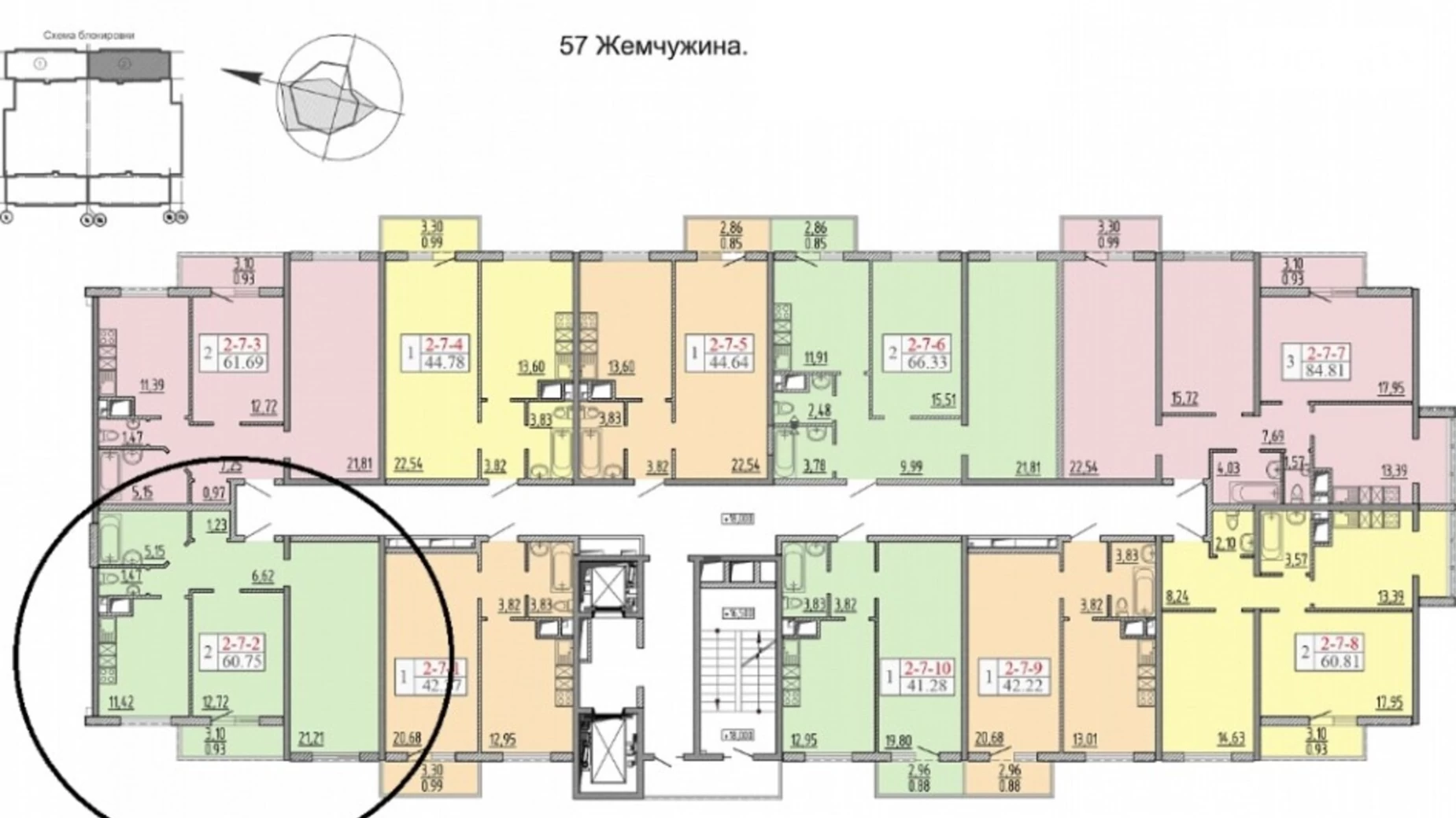 Продается 2-комнатная квартира 60.75 кв. м в Одессе, ул. Архитекторская, 1