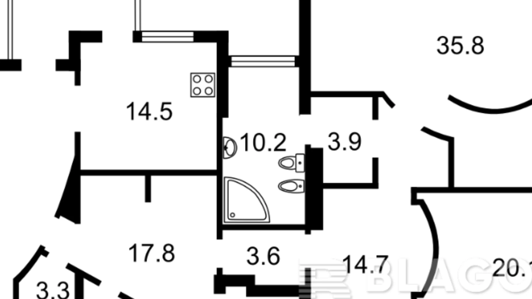 Продается 3-комнатная квартира 170 кв. м в Киеве, ул. Петра Чаадаева, 2А