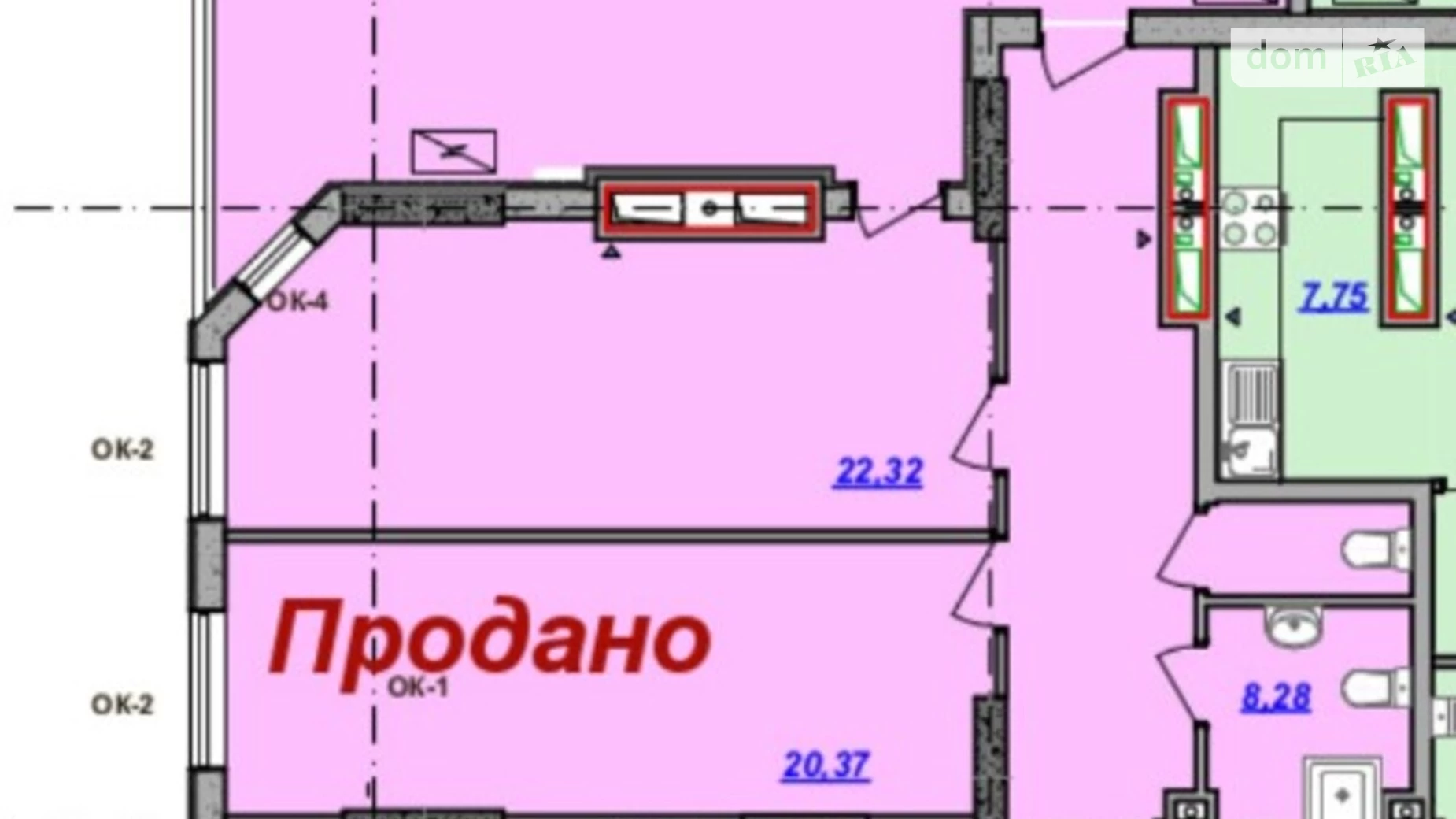 Продається 3-кімнатна квартира 141 кв. м у Одесі, пров. Полуничний, 24