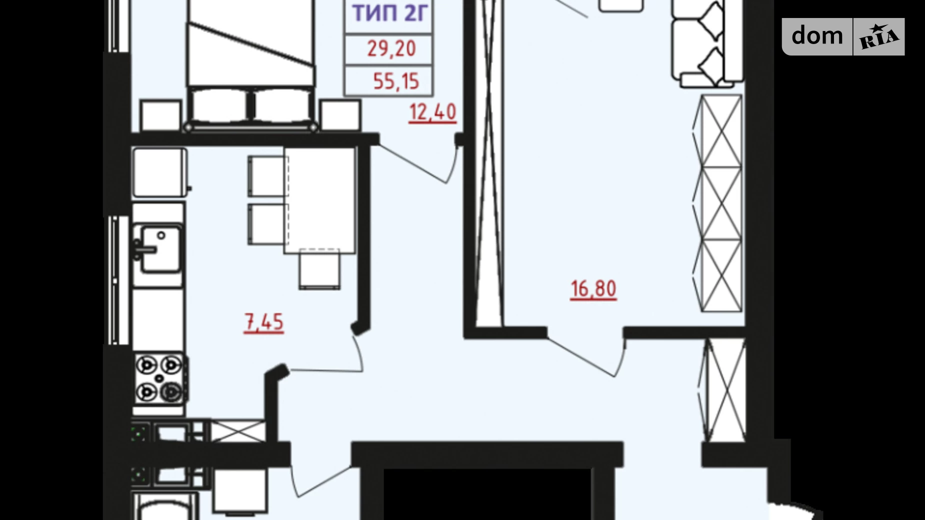 Продается 2-комнатная квартира 45 кв. м в Одессе, ул. Марсельская, 31/1 - фото 3