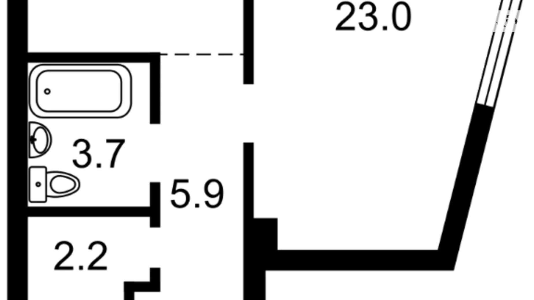 Продается 1-комнатная квартира 51 кв. м в Киеве, ул. Академика Заболотного, 1Б