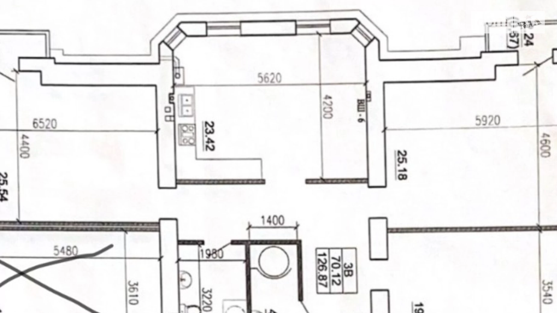 Продается 3-комнатная квартира 126 кв. м в Одессе, ул. Бориса Литвака